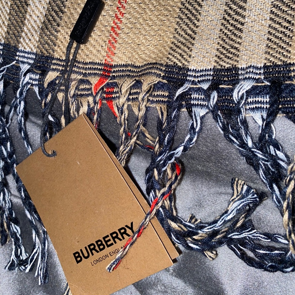 Burberry Reversible Check Cashmere Scarf